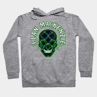 Scottish Clan MacKenzie Tartan Celtic Skull Hoodie